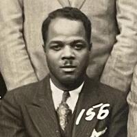Booker Taliaferro Charles Medford - Detail from Yale Divinity School class photograph from the Yale University Divinity School Memorabilia Collection (RG 53), Yale Divinity Library